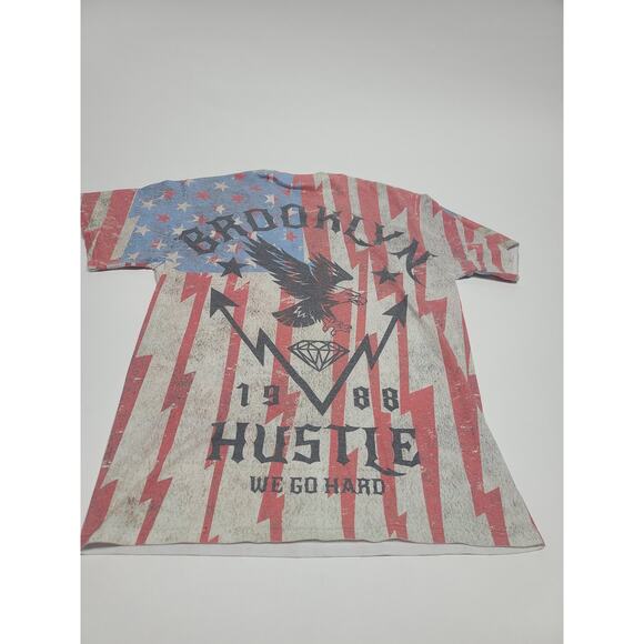 Popular Poison Graphic t-shirt American Flag Eagle women's medium - Picture 6 of 6